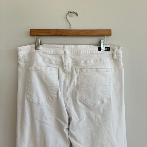 Kut From The Kloth Stella High Rise Fab Ab Flare Jeans White 16 - Picture 9 of 12